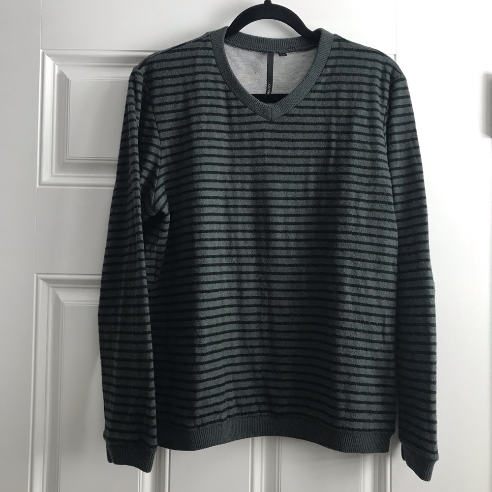 Joe's Men's Bordered Striped Sweater